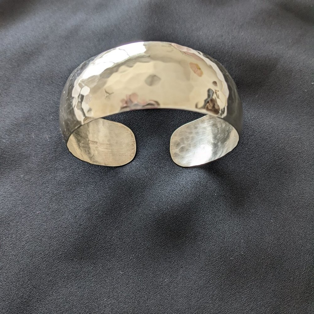 Hammered Sterling Silver Cuff Bracelet